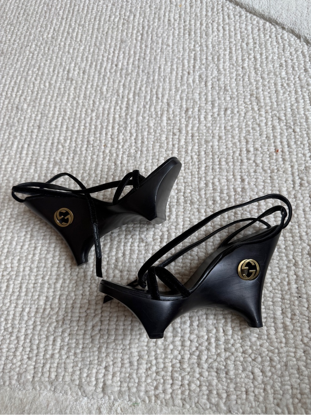 Gucci 1996 Geisha Wedge Sandals